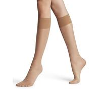 FALKE Damen Kniestrümpfe Pure Matt 20 DEN W Kh transparent einfarbig 1 Paar, Hautfarben Powder 4169, 39-42