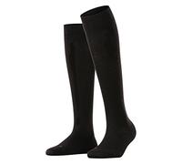 FALKE Damen Kniestrümpfe Sensitive Berlin W Kh Wolle Baumwolle mit Komfortbund 1 Paar, Schwarz Black 3000, 39-42