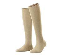 FALKE Damen Kniestrümpfe Sensitive London, Baumwolle, 1 Paar, Beige (Sand Melange 4659), 39-42