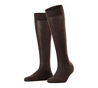 FALKE Damen Kniestrümpfe Sensitive London W Kh Baumwolle mit Komfortbund 1 Paar, Braun Dark Brown 5233, 35-38