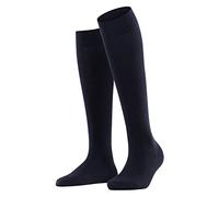 FALKE Damen Kniestrümpfe Softmerino W Kh Wolle Baumwolle lang einfarbig 1 Paar, Blau Dark Navy 6379, 35-36