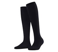 FALKE Damen Kniestrümpfe Softmerino W Kh Wolle Baumwolle lang einfarbig 1 Paar, Blau Dark Navy 6379, 41-42