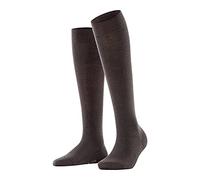 FALKE Damen Kniestrümpfe Softmerino W Kh Wolle Baumwolle lang einfarbig 1 Paar, Braun Dark Brown 5239, 37-38