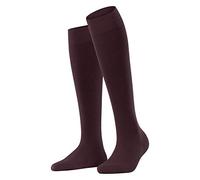 FALKE Damen Kniestrümpfe Softmerino W Kh Wolle Baumwolle lang einfarbig 1 Paar, Rot Barolo 8596, 35-36