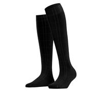 FALKE Damen Kniestrümpfe Solid Lounge 50 DEN W Kh halb-blickdicht einfarbig 1 Paar, Schwarz Black 3009, 39-42
