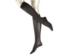 FALKE Damen Kniestrumpf Cotton Touch 2er Pack, Größe:35-38;Farbe:Anthra New (3529)