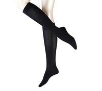 FALKE Damen Kniestrumpf Family 2er Pack, Größe:35-38;Farbe:Dark Navy (6379)