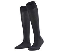 FALKE Damen Kompression Kniestrümpfe Vitalizer, Baumwollmischung, 1 Paar, Schwarz (Black 3009), Größe: 35-36