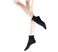 FALKE Damen Kurzsocken Cotton Touch W SSO Baumwolle einfarbig 1 Paar, Schwarz (Black 3009), 39-42