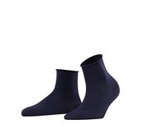 FALKE Damen Kurzsocken Cotton Touch W SSO Baumwolle einfarbig 1 Paar, Blau (Dark Navy 6379), 35-38