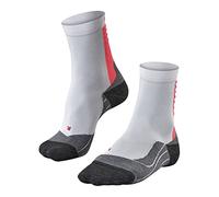 FALKE Damen Laufsocken Achilles W So Funktionsmaterial schützt die Achillessehne 1 Paar, Weiß White-Neon Red 2028, 39-40