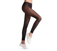 FALKE Damen Leggings Matt Deluxe 30 DEN W Le transparent einfarbig 1 Stück, Schwarz Black 3009, L