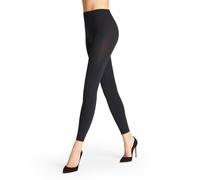 FALKE Damen Leggings - Pure Matt 100 DEN, Feinstrumpf-Leggings, blickdicht S/M Blau