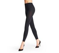 FALKE Damen Leggings Pure Matt 100 DEN W LE blickdicht einfarbig 1 Stück, Blau (Marine 6179) neu - umweltfreundlich, S-M