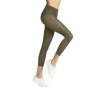 FALKE Damen Leggings Pure Matt 50 DEN Capri W Le halb-Blickdicht einfarbig 1 Stück, Grün Crocodile 7503, M-L