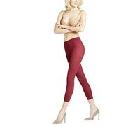 FALKE Damen Leggings Pure Matt 50 DEN Capri W LE halb-blickdicht einfarbig 1 Stück, Rot (Cherry 8072), S