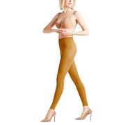 FALKE Damen Leggings Pure Matt 50 DEN W LE halb-blickdicht einfarbig 1 Stück, Gelb (Marigold 1227), L