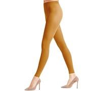 FALKE Damen Leggings Pure Matt 50 DEN W LE halb-blickdicht einfarbig 1 Stück, Gelb (Marigold 1227), S