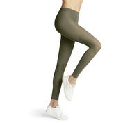 FALKE Damen Leggings Pure Matt 50 DEN W Le halb-Blickdicht einfarbig 1 Stück, Grün Crocodile 7503, S-M