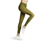 FALKE Damen Leggings Pure Matt 50 DEN W Le halb-blickdicht einfarbig 1 Stück, Grün Vegetal 7471, S