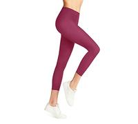 FALKE Damen Leggings Pure Matt 50 DEN W LE halb-blickdicht einfarbig 1 Stück, Rosa (Hot Coral 8025) neu - umweltfreundlich, S