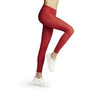 FALKE Damen Leggings Pure Matt 50 DEN W LE halb-blickdicht einfarbig 1 Stück, Rot (Scarlet 8228) neu - umweltfreundlich, M
