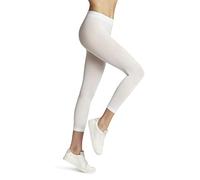 FALKE Damen Leggings Pure Matt Capri, Fein 50 DEN, 1 Stück, Weiß (White 2209), S-M