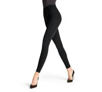 FALKE Damen Leggings Seamless Shaping W LE Blickdicht einfarbig 1 Stück, Schwarz (Black 3009), XS 34-36