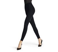 FALKE Damen Leggings Seamless Shaping W LE Blickdicht einfarbig 1 Stück, Schwarz (Black 3009), XS 34-36