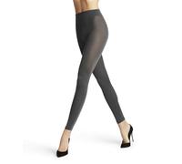 FALKE Damen Leggings Softmerino W Le Wolle Baumwolle einfarbig 1 Stück, Grau Flanell 3210, 38-40