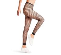 Falke Damen Leggings Wicker Games W Le transparent Gemustert 1 Stück, Schwarz Black 3009, M