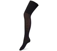 FALKE Damen Overknee-Socken No. 3 W Ok Wolle Seide lang einfarbig 1 Paar, Grau Anthracite Melange 3089, 35-36
