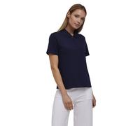FALKE Damen Polohemd Basic Boxy Pique Polo W Pl Baumwolle weich hautfreundlich bequem sehr leicht 1 Stück, Blau Space Blue 6116, L