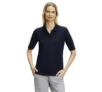 FALKE Damen Polohemd Basic Pique Polo W Pl Baumwolle weich hautfreundlich bequem sehr leicht 1 Stück, Blau Space Blue 6116, XS