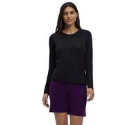 FALKE Damen Basic Crew Neck T-Shirt W S/S SH Baumwolle weich hautfreundlich 1 Stück Pullover, Schwarz (Black 3000), M