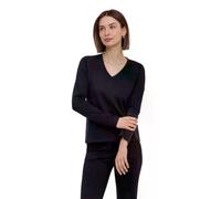 FALKE Damen Pullover Basic Longsleeve W L/s Sh Baumwolle weich Langarm bequem sehr leicht 1 Stück, Schwarz Black 3000, XXL