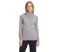 FALKE Damen Pullover Basic Roll Neck New Merino W Pu Wolle elegant klassisch für Business und Freizeit mit Rollkragen 1 Stück, Grau Light Grey 3400, S