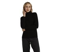 FALKE Damen Pullover Luxury Classic Rollneck W Pu Kaschmir hochwertig elegant Rollkragen für Business und Freizeit 1 Stück, Schwarz Black 3000, S