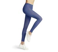 FALKE Damen Leggings Pure Matt 50 DEN W Le halb-Blickdicht einfarbig 1 Stück, Blau Water 6550, S