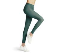 Falke Damen Leggings Pure Matt 50 DEN LE halb-blickdicht einfarbig Grün (Fjord 7475) S