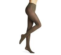 FALKE Damen Strumpfhose Pure Matt 50 DEN W TI halb-blickdicht einfarbig 1 Stück, Grün (Military 7826) neu - umweltfreundlich, L