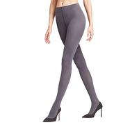 FALKE Damen Pure Matt 50 DEN Strumpfhose halb blickdicht matt reißfest druckfreier Komfortbund Feinstrumpfhose verstärkte Fußspitze feiner Naht feines weiches Material 1 Stück, Grau (Platinum 3903), S-M