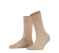 FALKE Damen Socken Sensitive Malaga, Baumwolle, 1 Paar, Beige (Sand Melange 4539), 39-42 (UK 5.5-8 Ι US 8-10.5)