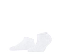 FALKE Damen Sneakersocken Shiny W Sn Lyocell kurz einfarbig 1 Paar, Weiß White 2000, 39-42