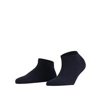 FALKE Damen Sneakersocken Family W Sn nachhaltige Baumwolle kurz einfarbig 1 Paar, Blau Navy Blue 6499, 35-38