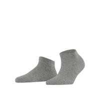 FALKE Damen Sneakersocken Family W Sn nachhaltige Baumwolle kurz einfarbig 1 Paar, Grau Light Heather 3223, 39-42