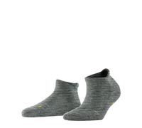 Falke Damen Sneakersocken Keep Warm SN Wolle kurz einfarbig Blau (Smoke Blue 6333) 39-41