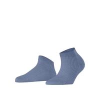 FALKE Damen Sneakersocken Shiny W Sn Viskose kurz einfarbig 1 Paar, Blau Eisblau 6283, 35-38