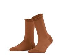 FALKE Damen Socken Bold Dot Nachhaltige biologische Baumwolle einfarbig 1 Paar, Orange (Tandoori 8576), 35-38