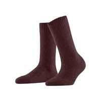FALKE Damen Socken Brick Wall W So Alpaka Wolle einfarbig 1 Paar, Braun Cayenne 5950, 35-38